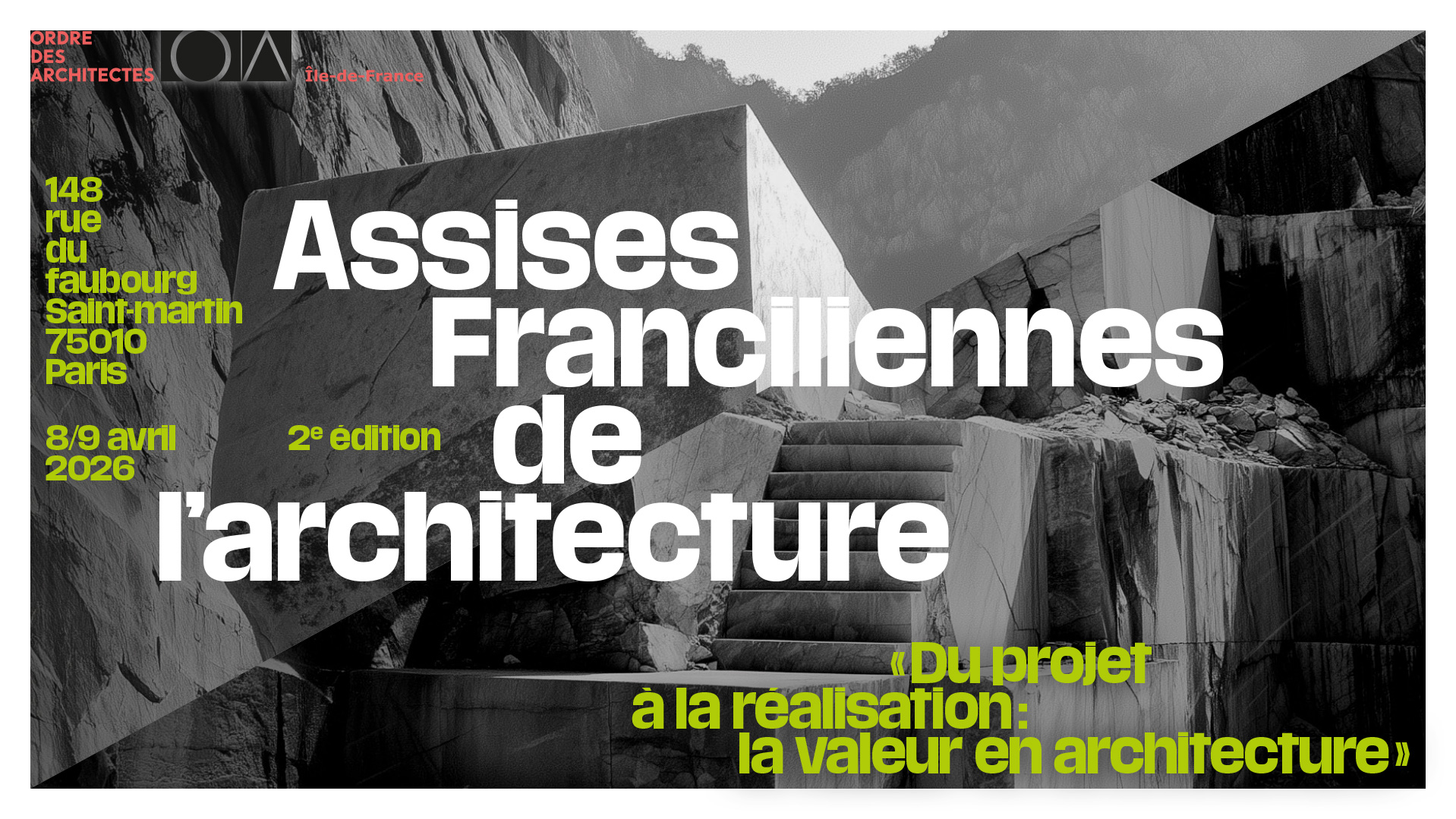 Assises franciliennes de l’architecture : « Du projet à la réalisation : la valeur en architecture »